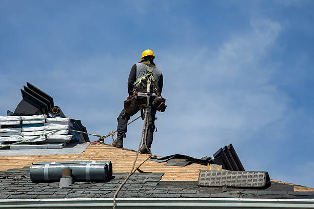Professional Flat Roof Repair technician working in Covington, IN